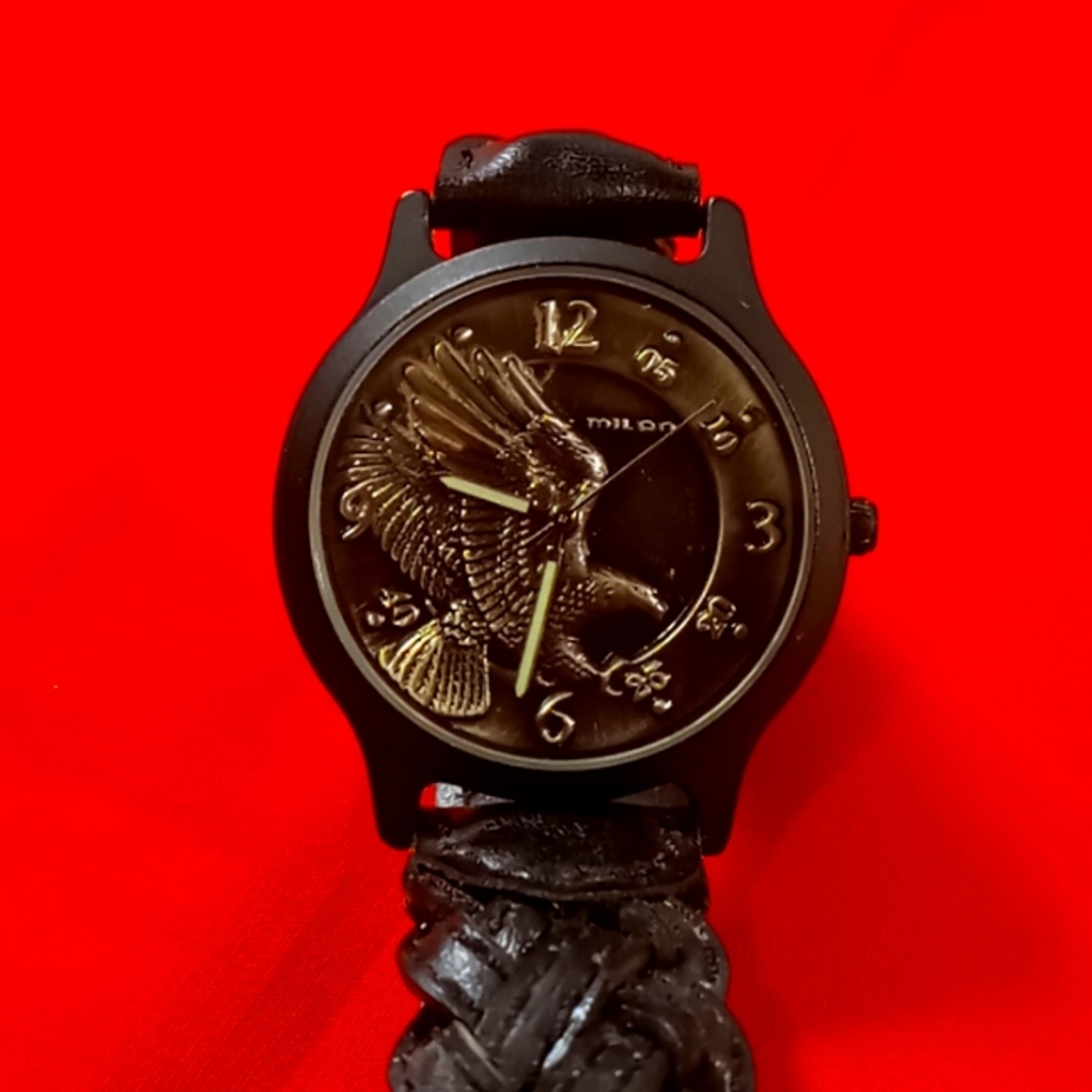 Vintage Milan Wrist Watch w/Original Leather Band